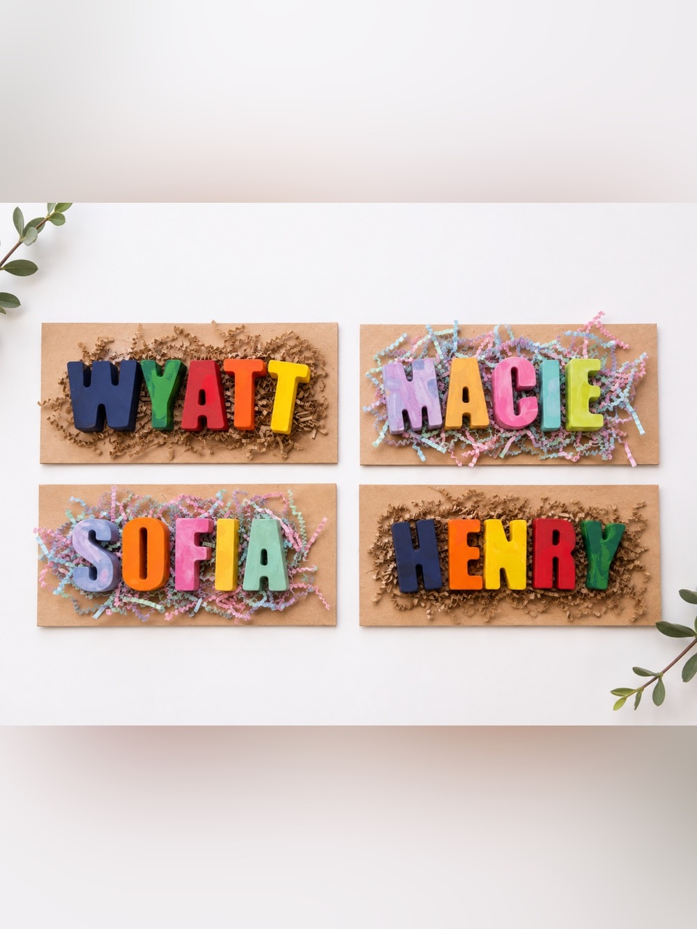 Personalized Crayon Name Set- children’s Gift